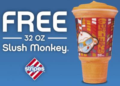 Free Slush Monkey at Stripes