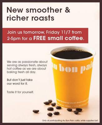 2PM to 5PM! Come try our delicious new coffee roasts for free! #ABPhotcoffee