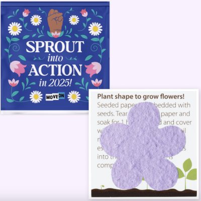 free "Sprout Into Action" seed packet
