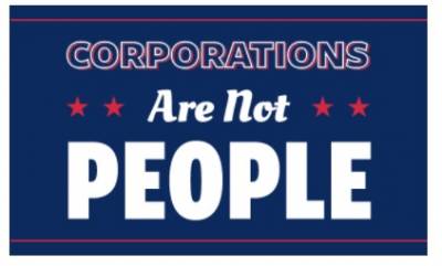 Free Sticker - Corporations are not people