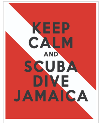 Free Sticker - Keep Calm and Scuba Dive Jamaica
