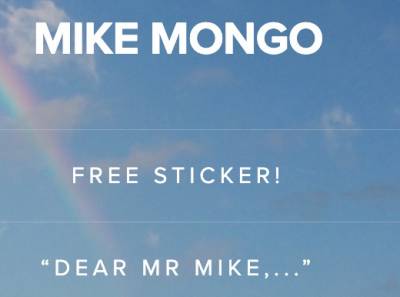 Free Sticker Mike Mongo