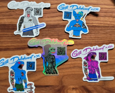 Free Stickers from Crypto Delinkuents MINTING