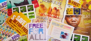 Free Stickers, DVD, and Leaflets From PETA