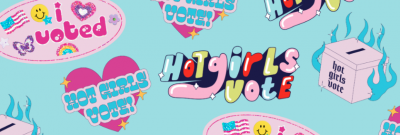 Free Stickers - Hot Girls Vote