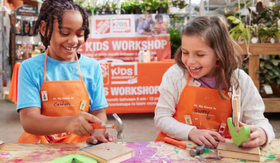 FREE IN-STORE KIDS WORKSHOPS AT THE HOME DEPOT