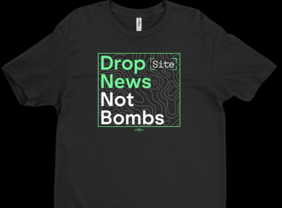 Free T Shirt - Drop News Not Bombs