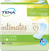 Free TENA Intimates Pads with ProSkin Technology 