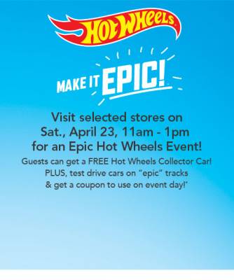 In Store Event: Free Toys R Us Hot Wheels Collector Car-In Store