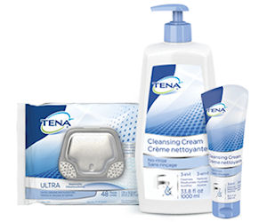 Request Free Tube of Tena Skin-Caring Wash Cream & Free Wipes