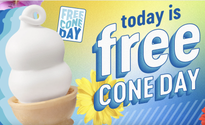 Free Cone Day at Dairy Queen (Mar 20)