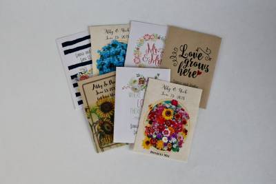 Request Free Wedding Seed Packet Sample