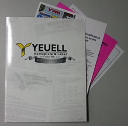 Request Free Yeuell Nameplate & Label Sample Kit For Companies