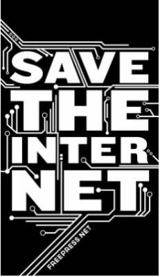 From FreePress: Free Save the Internet Sticker