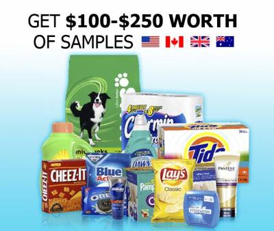 Get $100-$250 worth of samples