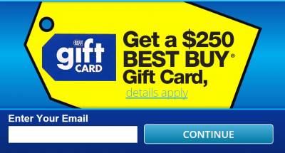 Get a $250 Best Buy Gift Card!