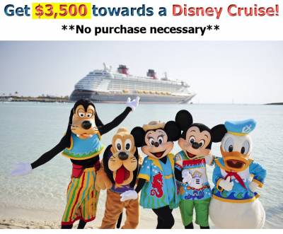 Get $3,500 towards a Disney Cruise!