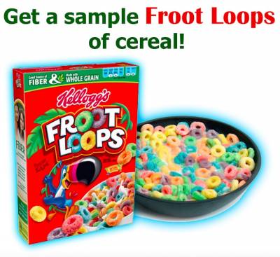 Get a sample of Froot Loops Cereal!