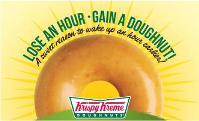 Krispy Kreme Daylight Savings Donut Giveaway