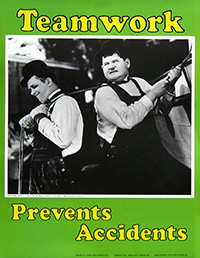 Free Laurel and Hardy Safety Poster