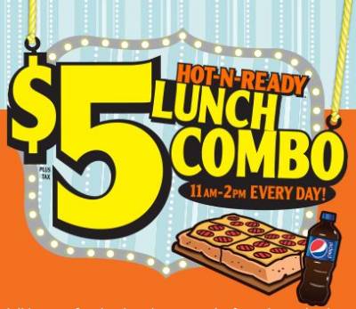 Little Caesars -Chance to Win a Hot and Ready Lunch For a Year