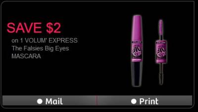 Maybelline Canada: Printable/Mail Coupon $2 off VOLUM' EXPRESS The Falsies Big 