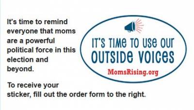 MomsRising.org: Free Bumper Sticker