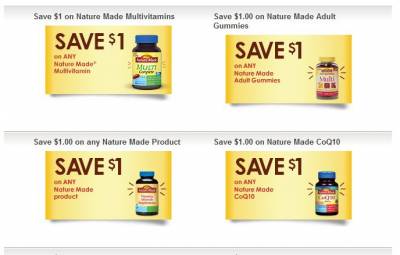 Nature Made Coupon Center: Variety of Coupons for Nature Made Vitamins 