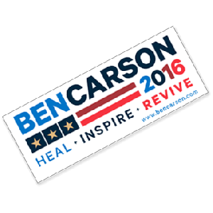 Request New Ben Carson 2016 Bumper