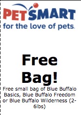 FREE Small Bag of Blue Buffalo Wilderness, Blue Buffalo Freedom or Blue Buffalo 