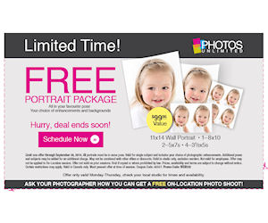Free Photos Unlimited Portrait Package