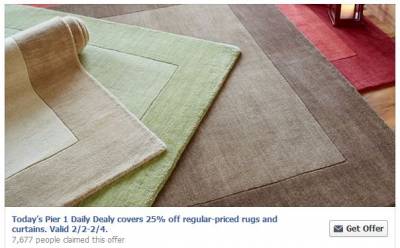 Pier 1 Imports: 25% off Rugs and Curtains