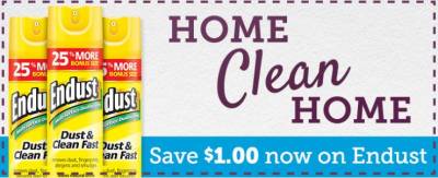 Printable Coupon: Save $1 Off Endust