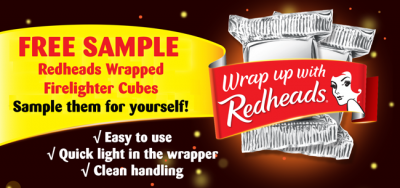 Wrapped Firelighter Cube Pack