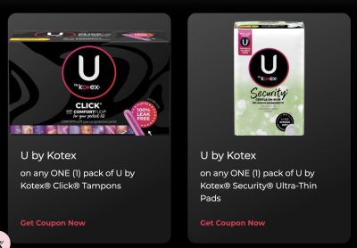 Save Money with U by Kotex® Coupons
