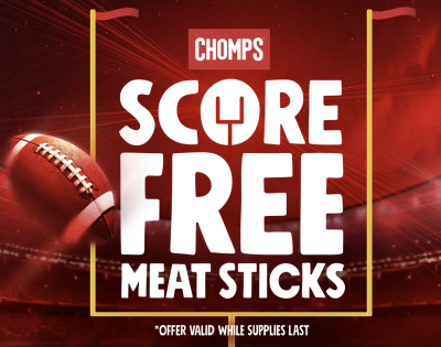 Score Free Meat Sticks at Chomps