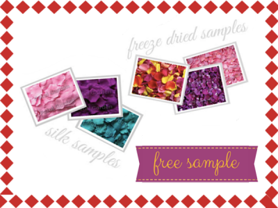 Silk Rose Petal Samples