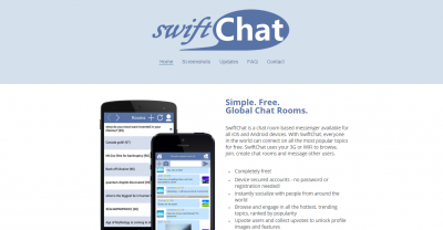 Simple. Free. Global Chat Rooms.