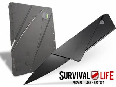 Survival Life Credit Card Knife: Free, You Pay Shipping and Handling ($2.95)