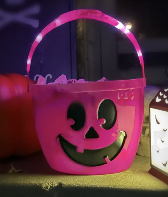 FREE light-up Halloween bucket for all the trick-or-treat goodies