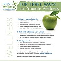 Free Three Ways to Promote Wellness Poster or Download