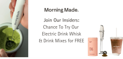Try the Morning Made Electric Whisk for Free