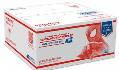 USPS- FREE Spider Man Flat Rate Shipping Boxes!