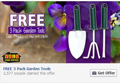 Valu Home Centers: In-Store Coupon-Free 3 Pack of Garden Tools