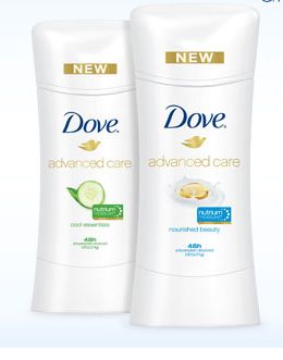 Walmart: $2 Printable Coupon Dove Advanced Care Deodorant