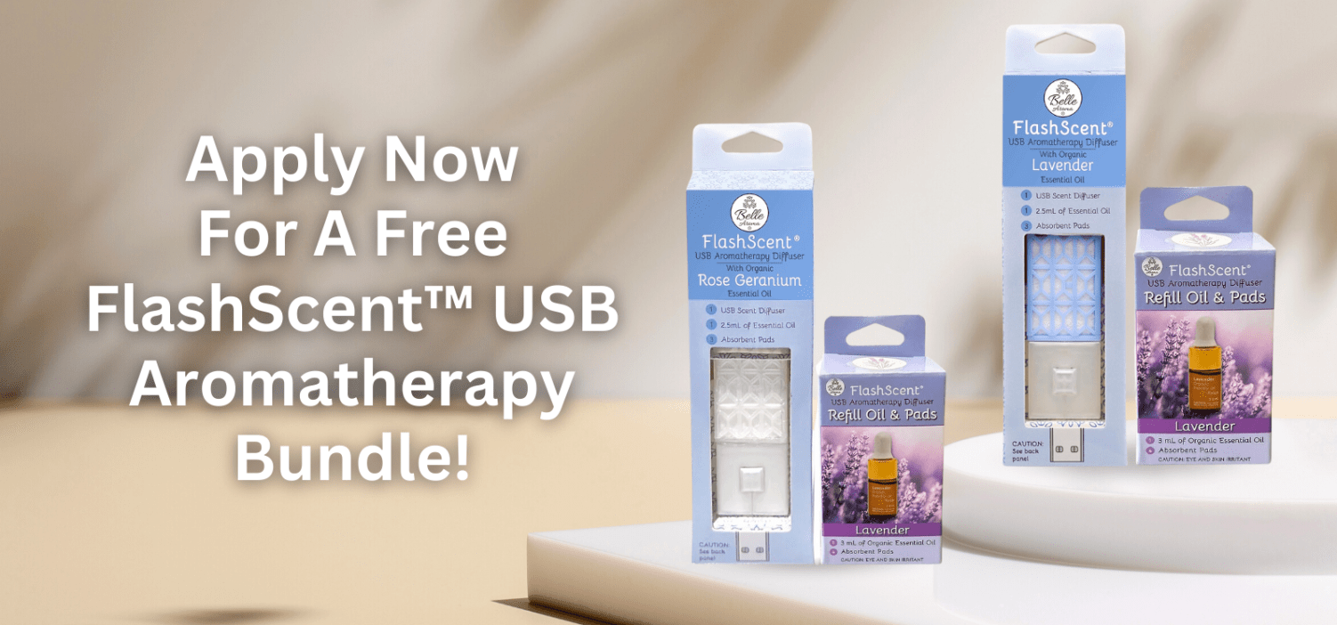 Apply Now For A FREE FlashScent™ USB Aromatherapy Diffuser Bundle!