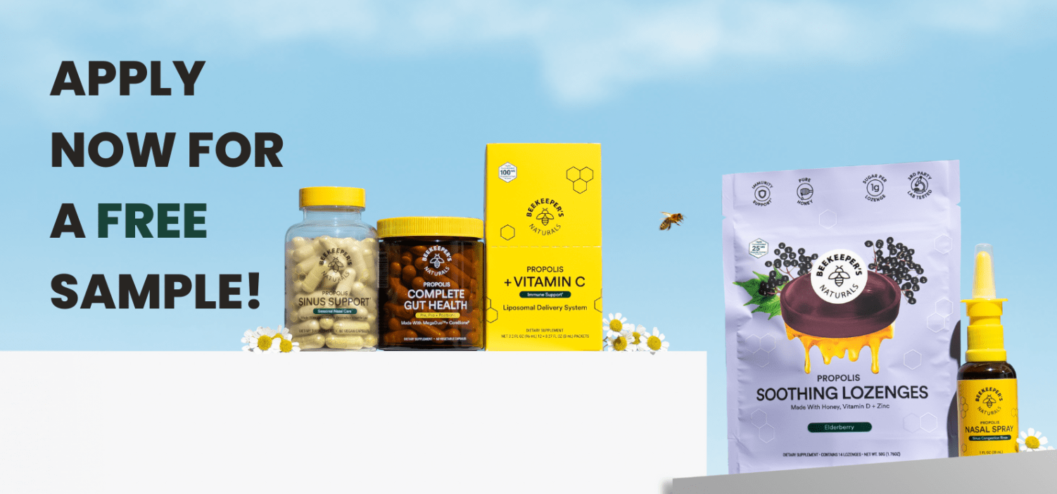 Apply Now: Free Sample of Natural, Hive-Powered Products