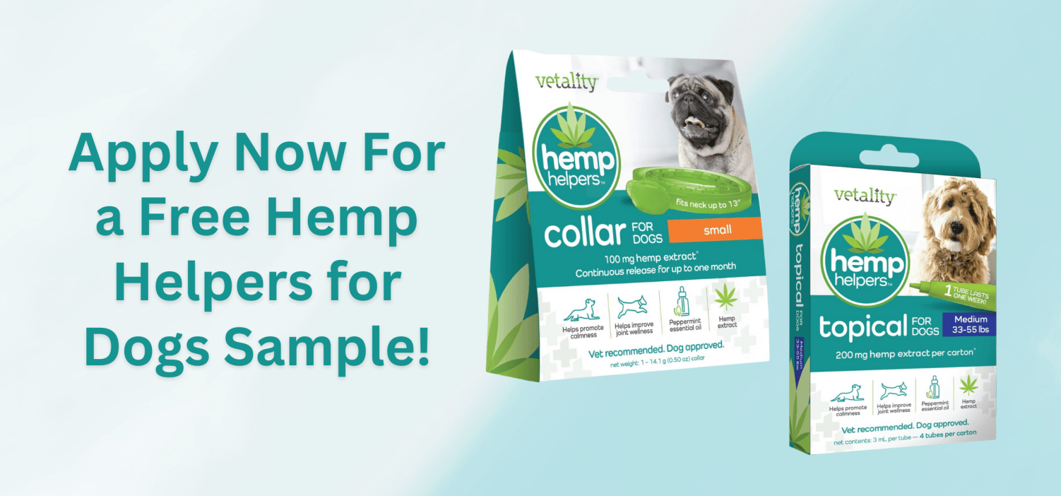 Apply to Receive FREE Hemp Helpers Dog Collars or Topical Tubes!