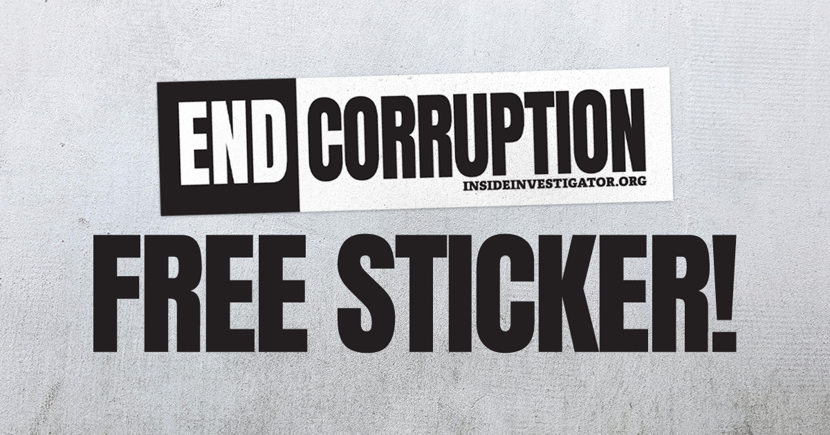 ‘End Corruption’ sticker FOR FREE!