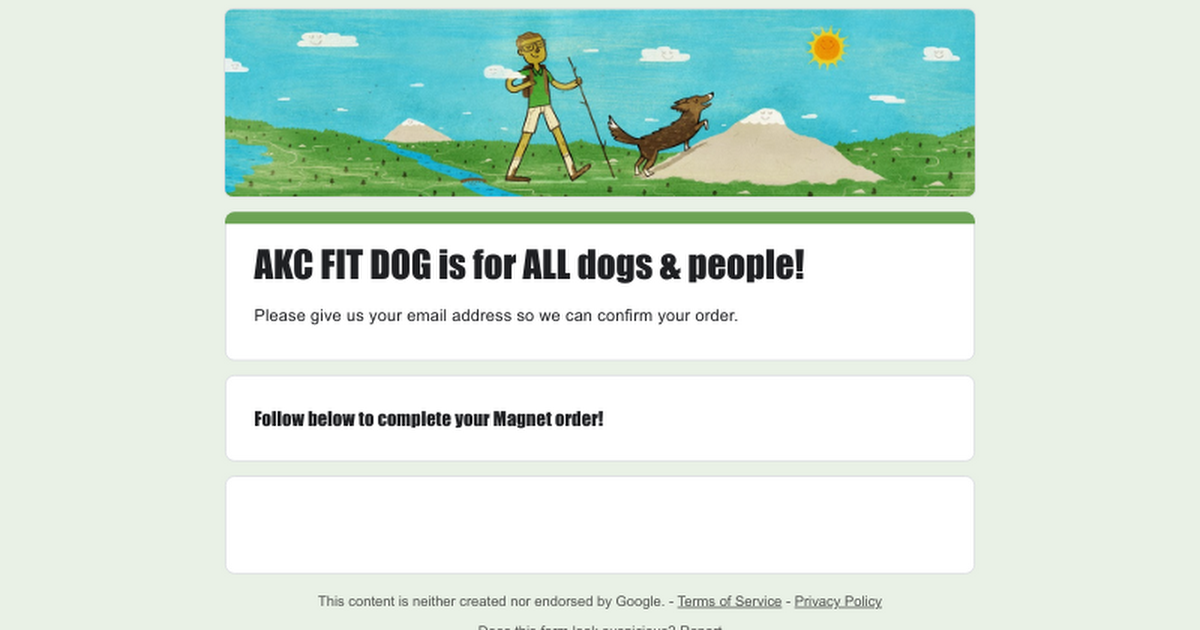 Free AKC FIT DOG Magnet